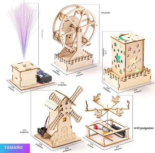 Vista 9 de 5 kits individuales de ciencia STEM para niños, kits de arte y manualidades
