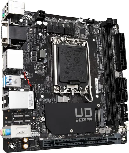 Vista 3 de GIGABYTE H610I (H610/ Intel/LGA 1700/ Mini-ITX/ DDR5/ Single M.2/ PCIe 4.0/ USB 3.2 Gen1/ Intel GbE LAN Chip/placa madre)