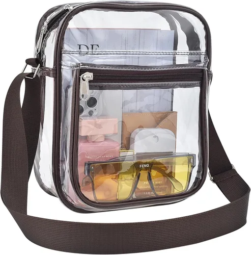 Vista 28 de USPECLARE Clear Bag for Stadium Events Clear Messenger Bag for Men and Women