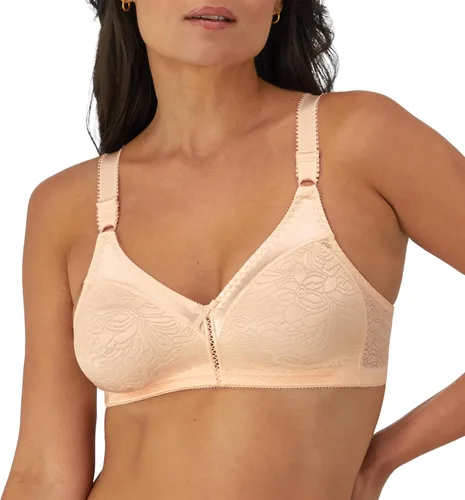 Vista 7 de Bali Women's Wireless Lace Bra, Double Support Lace Bras for Women, Stay-in-Place Straps, Full Coverage, Comfortable
