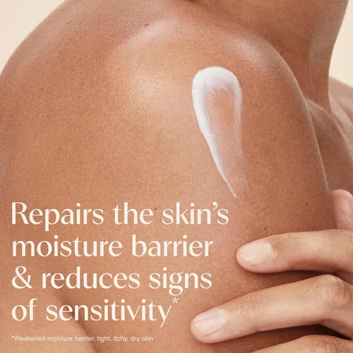 Vista 3 de Aveeno Skin Relief - Loción Hidratante Fórmula triple de avena y manteca de karité, absorción rápida, no comedogénica, piel sensible muy seca