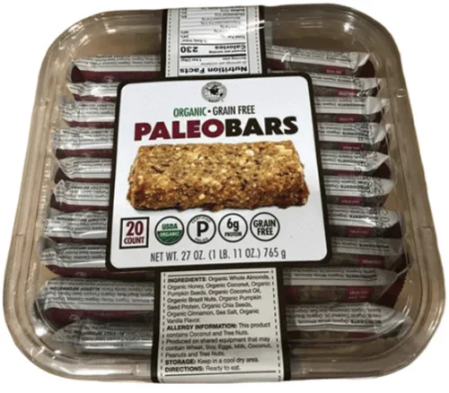 Vista 3 de Universal Bakery Barras paleo orgánicas, 1.35 onzas (20 unidades)
