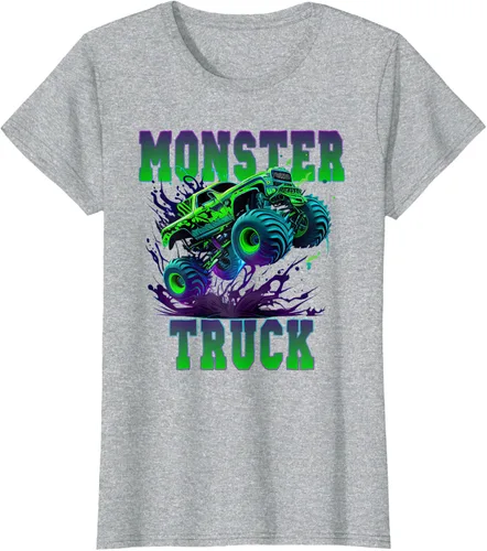 Vista 28 de Camiseta Monster Truck 4x4, Negro