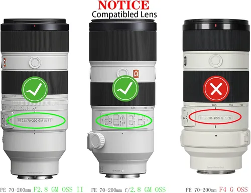 Vista 2 de Cubierta de tapa de lente de 3.031 in compatible con Sony FE 0.945-4.134 in F4 G OS (SEL24105G/2), FE 2.756-7.874 in F2.8 (no para F4) GM OSS II, FE
