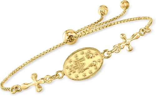 Vista 3 de Ross-Simons Pulsera Bolo con medalla milagrosa Oro no conocido