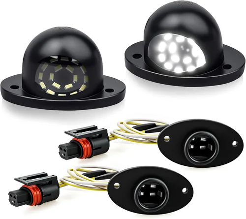 Vista 26 de D-Lumina Luces LED para matrícula, montaje de lámpara para Volkswagen VW Golf GTI MK4 MK5 MK6 MK7 CC Rabbit Polo EOS Phaeton Beetle Passat Scirocco