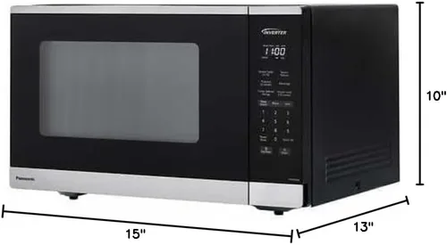 Vista 2 de Panasonic PAN-NN-SC67NS Horno microondas de encimera de 1.3 pies cúbicos - Diseño elegante con potente rendimiento de cocción