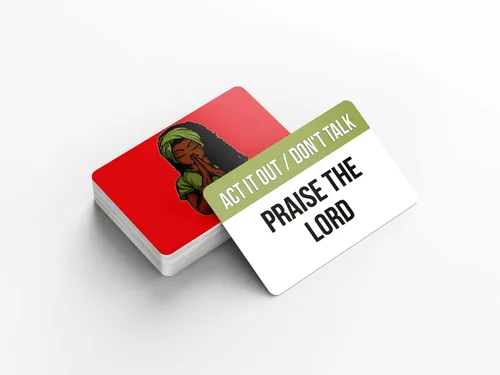 Vista 5 de Guerrero de la oración - Cartas de Charadas de la Biblia, juego de cartas de trivia bíblica cristiana y charadas para adultos, familias y grupos