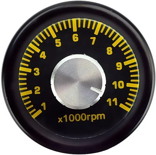 Vista 6 de E Support - Tacómetro con LED ajustable y luz para RPM de 1000 - 11000 universal, Azul LED Led azul