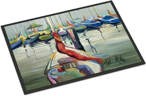 Vista 38 de Caroline's Treasures JMK1017JMAT - Tapete de caza de rana garza azul, 24 x 36 pulgadas, tapete para puerta delantera, interior y exterior