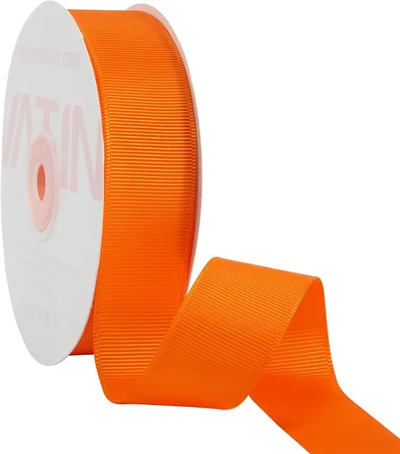 Vista 175 de VATIN Cinta de Grogrén Negra, 1-1/2" x 50 Yardas Continuas, Cinta de Grogrén de Poliéster Negra, Usar para Lazos de Bricolaje, Accesorios