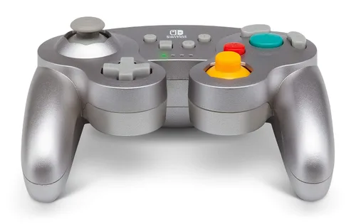 Vista 7 de PowerA Wireless Controller for Nintendo Switch - GameCube Style Silver - Nintendo Switch
