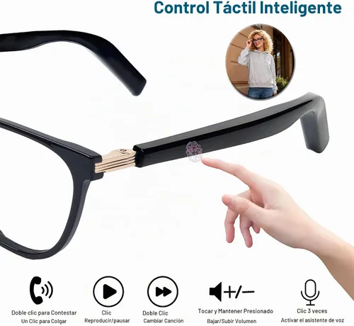 Vista 8 de Lentes inteligentes con lentes fotocromáticas para hombres y mujeres, con traducción de inteligencia artificial, con traductor, 164 idiomas, IP67