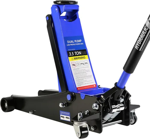 Vista 9 de SSLine Gato hidráulico portátil de 2 toneladas de piso para automóvil, gato hidráulico de acero resistente, para SUV Coupe, gato de piso de carreras