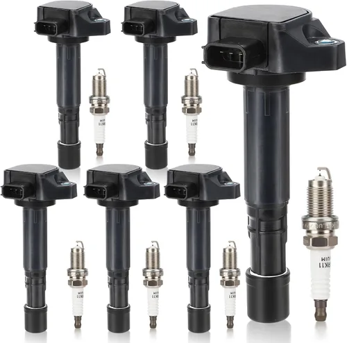 Vista 21 de Bobina de encendido UF230 y bujía doble de iridio 4504 para Toyota Tundra Sequoia LandCruiser 4Runner/Lexus GS430 GX470 LS430 LX470 LX570 SC430 V8.