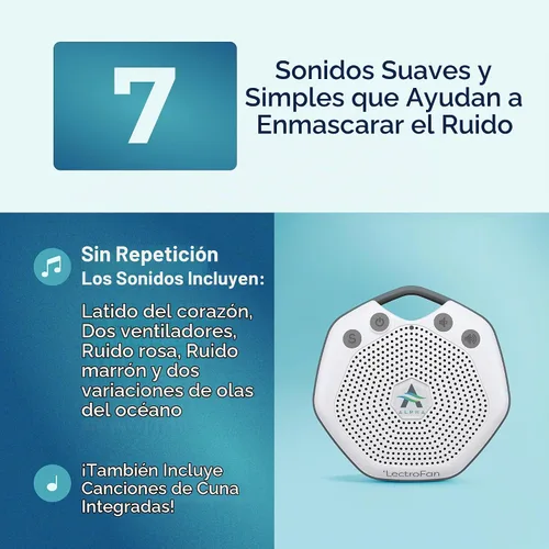 Vista 3 de LectroFan Alpha - Dispositivo de ruido para dormir al bebé