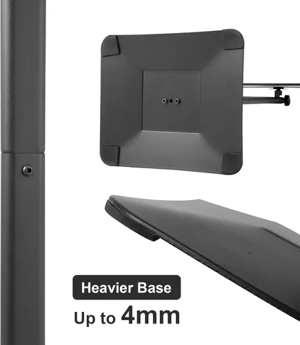 Vista 7 de DISPLAYSWORKER Soporte de pie ajustable de servicio pesado para letreros de pedestal, soporte de letrero acrílico soporte de póster, Base de Piso