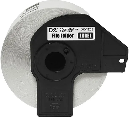 Vista 2 de Brother Rollo de etiquetas de carpeta de archivos DK-1203