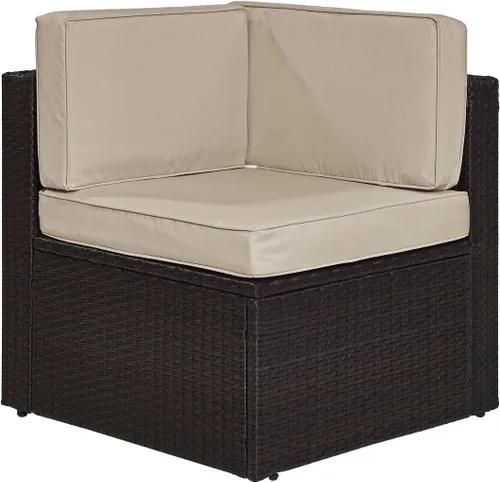 Vista 10 de Crosley Furniture Palm Harbor - Silla seccional para exteriores sin brazos, sillas de mimbre para patio, porche, terraza, patio trasero