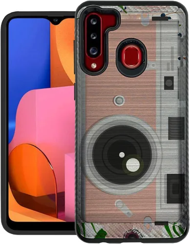 Vista 10 de CasesOnDeck - Funda de agarre compatible con Samsung Galaxy A21 y A21 [blindaje cepillado] Funda delgada y resistente, color negro mate