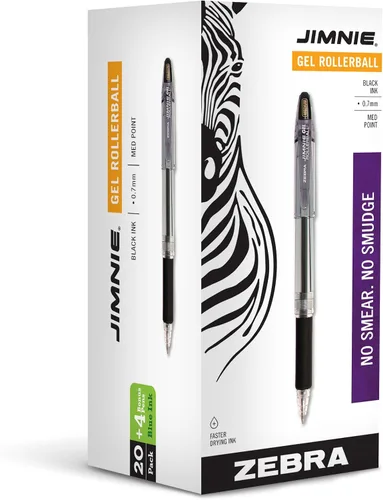Vista 4 de Zebra Pen GR-8 42610 - Bolígrafo de gel retráctil, negro, paquete de 12