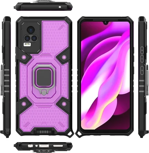 Vista 24 de Funda para 1+ Nord 2 5G, funda para OnePlus Nord 2 5G con funda de soporte, color azul