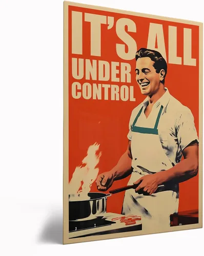 Vista 26 de Impresión retro de cocina – Divertido póster de los años 50, impresión retro de cocina, arte de pared de cocina feliz ama de casa, decoración retro