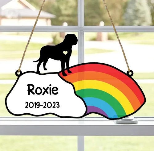 Vista 52 de LOVELYPOD Rainbow Bridge - Regalos conmemorativos para mascotas, regalos conmemorativos para perros afganos por pérdida de sabueso afgano, regalo