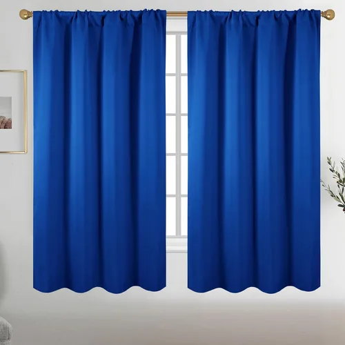 Vista 23 de Diraysid Cortinas opacas beige para dormitorio y sala de estar, cortinas con aislamiento térmico para oscurecer la habitación, 42 x 63 pulgadas, 2