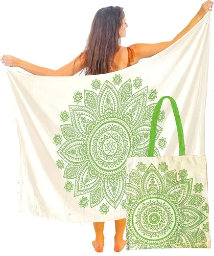 Vista 27 de Boho Chic Pareo - Pareo Mandala - Cubre Traje de Baño Bikini - Vestido de Playa - Envoltura
