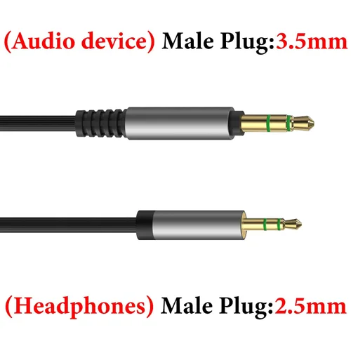 Vista 3 de Geekria Cable de audio compatible con auriculares AKG Y600NC Y500, Y50, N60NC/700NC/700NC M2, N60, Y50BT, Y45BT, N90Q, cable estéreo de repuesto
