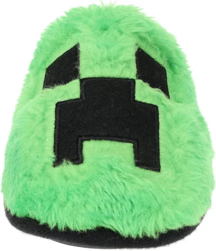 Vista 2 de Minecraft Pantuflas oficiales unisex mullidas, acolchadas, suaves, cálidas
