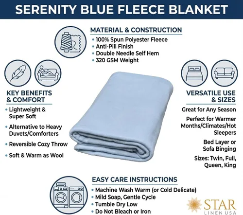 Vista 2 de Serenity - Manta de forro polar, sofá, tamaño individual, 100% poliéster hilado de 320 GSM, que no forma bolitas, súper suave, cálida y acogedora