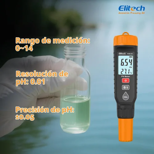 Vista 2 de Elitech PHM-230 - Medidor digital profesional para agua y soluciones