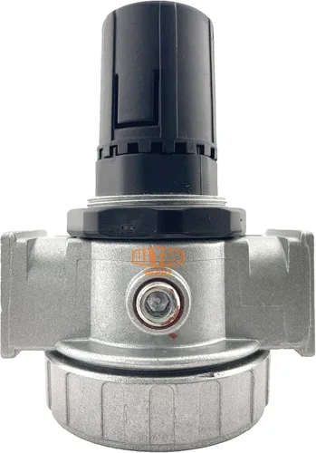 Vista 4 de Regulador de presión de aire comprimido en línea NPT MID FLOW de 1/2" para compresor de aire, 7 a 150 PSI ajustable