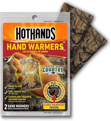 Vista 3 de HotHands Mossy Oak - Calentadores de manos de camuflaje – Calentadores activados por aire naturales sin olor de larga duración – hasta 10 horas