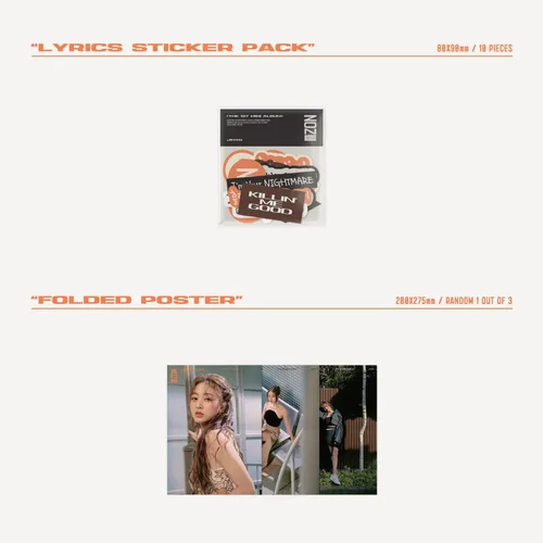 Vista 7 de JIHYO - 1er mini álbum ZONE (O Ver.) - Libro de fotos + CD-R + tarjeta de fotos + postal de mensaje + minilibro de entrevistas + marcador + paquete