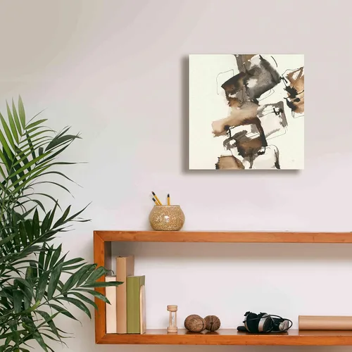 Vista 8 de Epic Graffiti 'Stacked I' de Chris Paschke, lienzo de arte de pared Giclée, 12 x 12 pulgadas