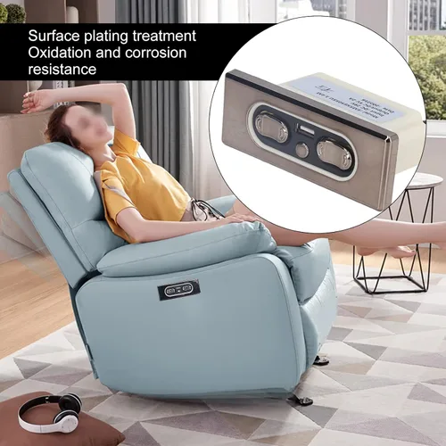 Vista 2 de Cryfokt Sofá eléctrico de 5 botones a distancia, material ABS reclinable eléctrico o silla control manual con puerto de carga, Plug and Play, piezas