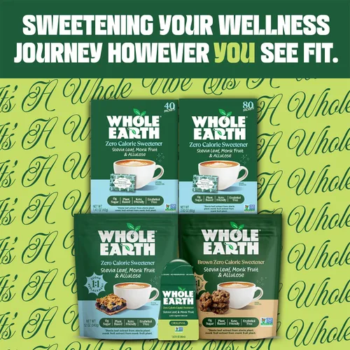 Vista 9 de Whole Earth Sweetener Company - Mezcla de hornear de alulosa, granulada, alternativa al azúcar a base de plantas, 12 onzas, 0.75 libras