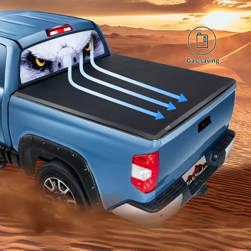 Vista 8 de North Mountain Cubierta enrollable suave para camioneta Toyota Tundra 2014-2021 de 5.5 pies, se adapta a Toyota Tundra 2014-2021 5.5 pies/caja