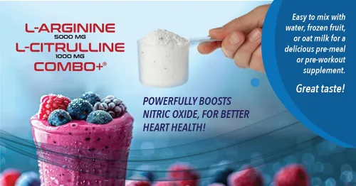 Vista 6 de L-Arginina 5000 mg y L-citrulina 1000 mg Combo+ - Cereza, 30 porciones, 13.76 oz de óxido nítrico en polvo de mezcla de bebida - CoQ10 y raíz