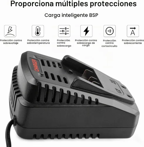 Vista 4 de Cargador rápido BC660 BC1880 para Bosch Tools 14.4V-18V batería BAT619G, BAT619, BAT609G, BAT609, BAT618, BAT618G, BAT610G BAT614, etc.