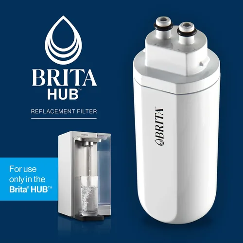 Vista 2 de Brita Filtro de agua de repuesto, sin BPA, reemplaza 900 botellas de agua de plástico, dura seis meses o 120 galones, incluye 1 filtro, esencial
