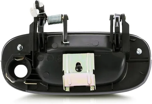 Vista 2 de Manija de puerta exterior para Dodge Ram 2500 1994-2002 lado del conductor frontal, negro texturizado Con orificio para llave Recorte: Base