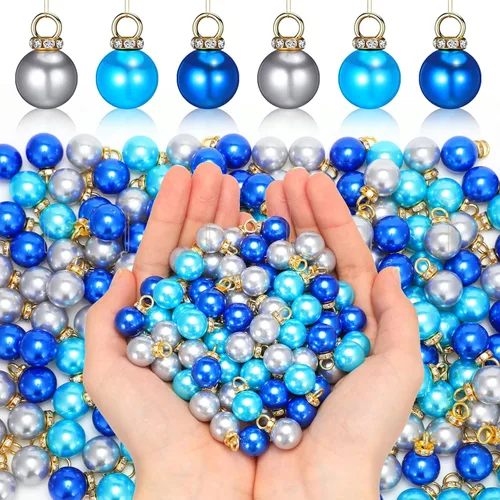 Vista 11 de Halloscume 200 mini adornos navideños de color elegante