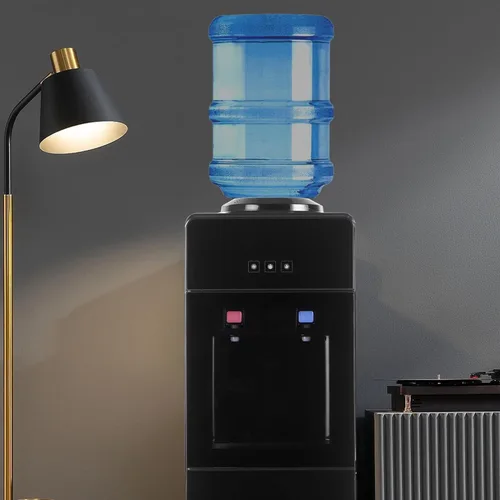 Vista 2 de Dispensador de enfriador de agua de 5 galones, dispensador de botellas de agua, enfriadores de agua independientes con bloqueo de seguridad