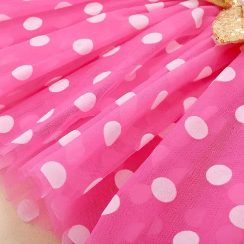 Vista 5 de ODASDO Vestidos de princesa de manga larga con tutú y lazo para fiesta de cumpleaños de 1, 2 y 3 cumpleaños
