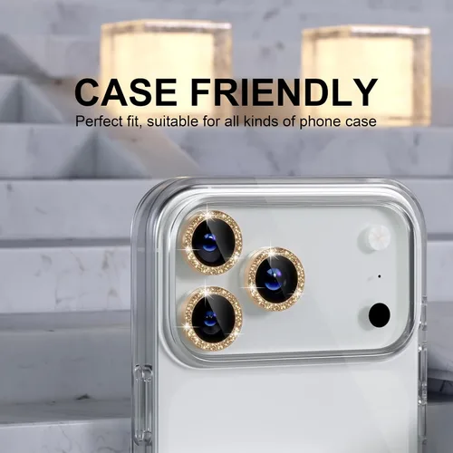 Vista 363 de Choiche Compatible para iPhone 16 Pro/iPhone 16 Pro Max Protector de Lente de Cámara, Vidrio Templado 9H Protector de Pantalla de Cubierta de Cámara