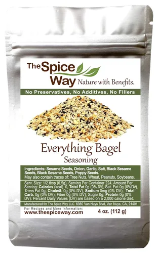 Vista 9 de The Spice Way Everything Bagel Seasoning - (8 onzas) - una sabrosa mezcla multiusos de semillas de sésamo, ajo y cebolla
